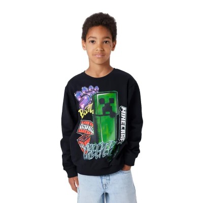 блуза,детски,блузи,name,it,dai,minecraft,regular,sweatshirt,black,(black)