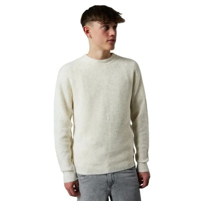 блуза,мъжки,пуловери,дамски,пуловери,name,it,kleave,o,neck,knit,sweater,white,(antique,white)