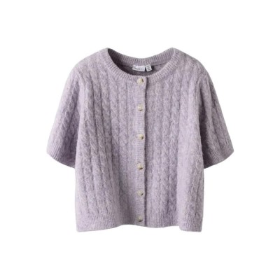 жилетка,мъжки,пуловери,дамски,пуловери,name,it,nalisa,loose,knit,cardigan,grey,purple,(heirloom,lilac)