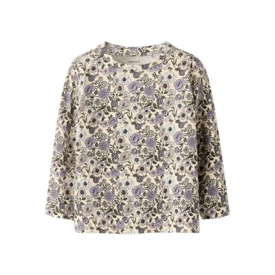 тениска,мъжки,тениски,дамски,тениски,name,it,nikala,long,sleeve,t,shirt,beige,(buttercream,big,flower)