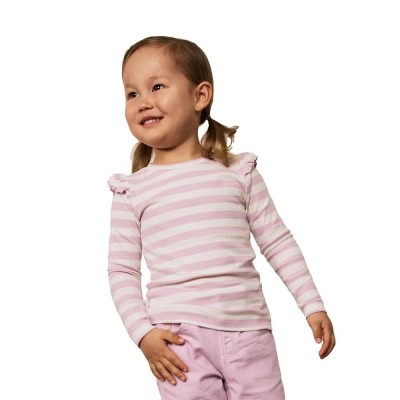 тениска,мъжки,тениски,дамски,тениски,name,it,taia,slim,long,sleeve,t,shirt,white,pink,(winsome,orchid,cloud,dancer)