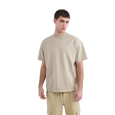 тениска,мъжки,тениски,дамски,тениски,balmohk,30000117,relaxed,washed,short,sleeve,t,shirt,beige,(beige)