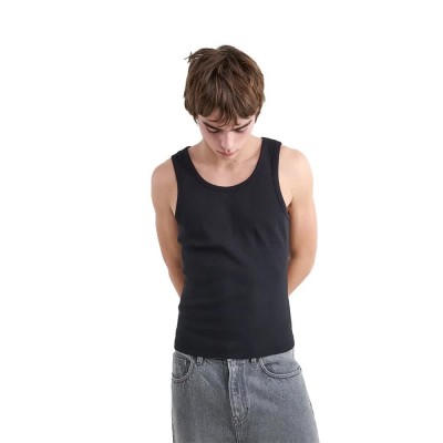 тениска,мъжки,тениски,дамски,тениски,balmohk,30000368,relaxed,washed,sleeveless,t,shirt,black,(black)