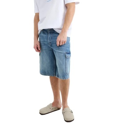 къси,панталони,мъжки,панталони,дамски,панталони,balmohk,30000409,cargo,denim,shorts,blue,(medium,blue,denim)
