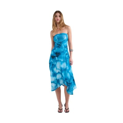 рокля,дамски,поли,и,рокли,balmohk,30000539,strapless,printed,sleeveless,midi,dress,blue,(light,blue)