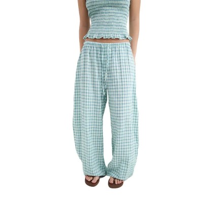 панталони,мъжки,панталони,дамски,панталони,balmohk,30000667,baggy,checks,pants,blue,(light,blue)