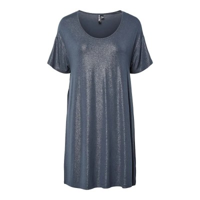рокля,дамски,поли,и,рокли,pieces,alice,glitter,short,sleeve,short,dress,blue,(ombre,blue,glitter,silver)