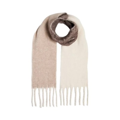 шал,ръкавици,шапки,и,шалове,pieces,bea,narrow,long,scarf,beige,(moonbeam,colour,blocking,new)