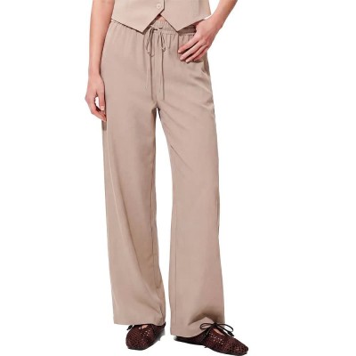 панталони,мъжки,панталони,дамски,панталони,pieces,bosella,wide,leg,high,waist,pants,beige,(white,pepper)