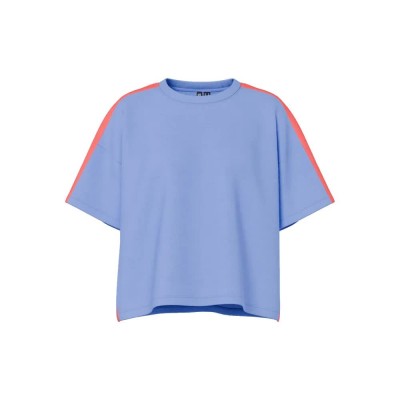 блуза,дамски,блузи,pieces,chilli,summer,tape,sweatshirt,blue,(hydrangea,tape,fiery,coral)