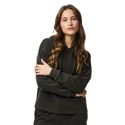 суичър,дамски,блузи,pieces,chilli,washed,hoodie,black,(black,washed)
