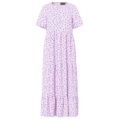 рокля,дамски,поли,и,рокли,pieces,evie,ankle,short,sleeve,long,dress,purple,(roseate,spoonbill,flower)