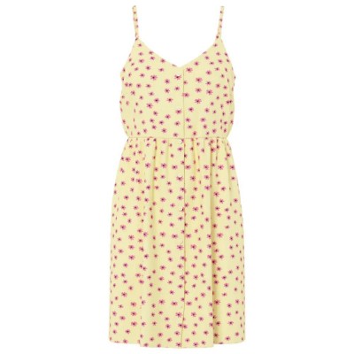 рокля,дамски,поли,и,рокли,pieces,evie,strap,sleeveless,short,dress,yellow,(french,vanilla,flower)
