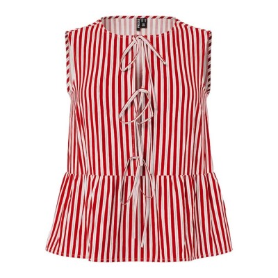 дамски,блузи,pieces,jolly,tie,sleeveless,blouse,red,(adrenaline,rush,bright,white)