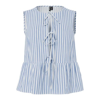 дамски,блузи,pieces,jolly,tie,sleeveless,blouse,blue,(hydrangea,bright,white)