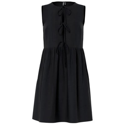 рокля,дамски,поли,и,рокли,pieces,jolly,tie,sleeveless,short,dress,black,(black)