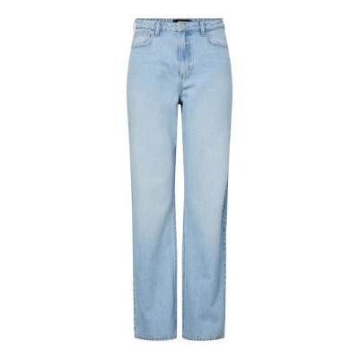 дънки,мъжки,панталони,дамски,панталони,pieces,kate,straight,high,waist,jeans,blue,(light,blue,denim)