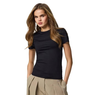 тениска,мъжки,тениски,дамски,тениски,pieces,lula,short,sleeve,t,shirt,black,(black)