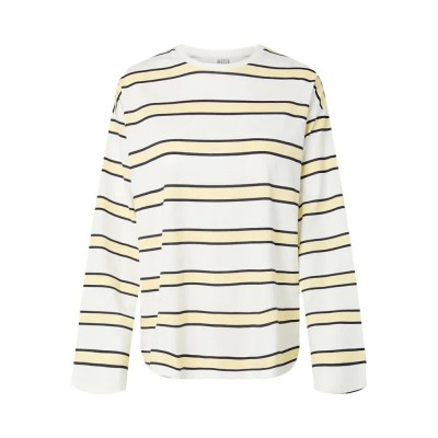 тениска,мъжки,тениски,дамски,тениски,pieces,mila,loose,long,sleeve,t,shirt,white,(french,vanilla,maritime,blue,cloud,dancer)