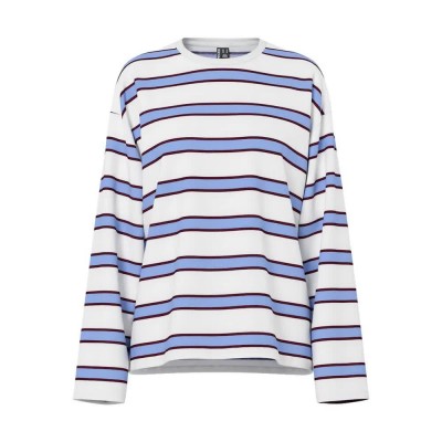 тениска,мъжки,тениски,дамски,тениски,pieces,mila,loose,long,sleeve,t,shirt,white,(hydrangea,winetasting,cloud,dancer)