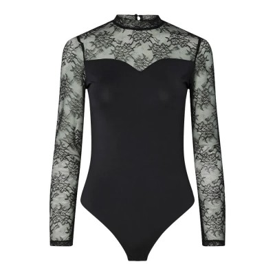 дамски,бодита,pieces,milly,lace,long,sleeve,body,black,(black)