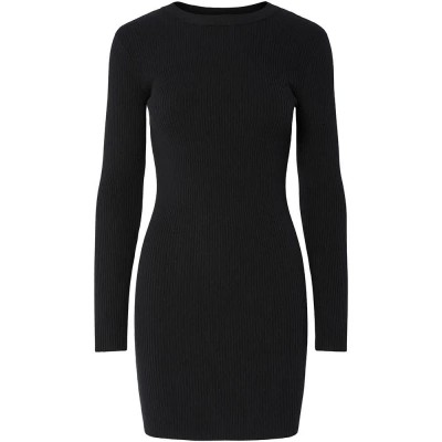 рокля,дамски,поли,и,рокли,pieces,mira,long,sleeve,dress,black,(black)