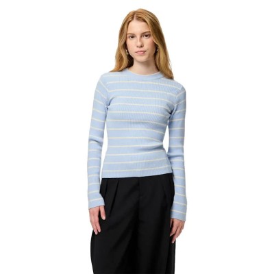 блуза,мъжки,пуловери,дамски,пуловери,pieces,mira,new,o,neck,knit,sweater,blue,(cashmere,blue,birch,narrow)