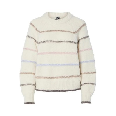 блуза,дамски,пуловери,дамски,плетени,дрехи,pieces,nelia,o,neck,knit,sweater,beige,(birch,grei,more,dapi,blaven)