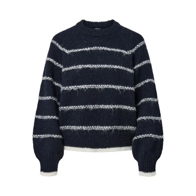 блуза,дамски,пуловери,дамски,плетени,дрехи,pieces,nelia,o,neck,knit,sweater,blue,(sky,captain,birch)