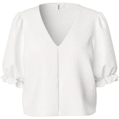 дамски,блузи,pieces,sikka,short,sleeve,blouse,white,(cloud,dancer)