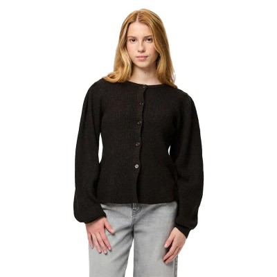 жилетка,мъжки,пуловери,дамски,пуловери,pieces,silly,puff,knit,cardigan,brown,(hot,fudge,melange,melange)