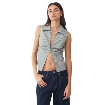 потник,дамски,ризи,мъжки,ризи,balmohk,collar,sleeveless,shirt,grey,(green,essence)