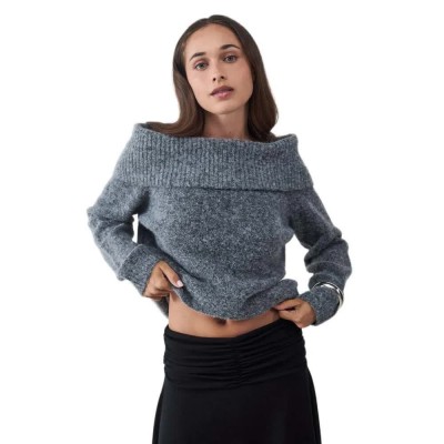 блуза,мъжки,пуловери,дамски,пуловери,balmohk,off,shoulder,sweater,grey,(concrete,grey)