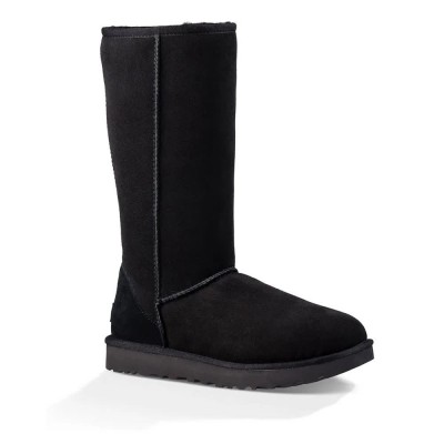 обувки,дамски,боти,ugg,classic,tall,ii,boots,refurbished,black,(black)