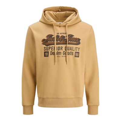 суичър,мъжки,пуловери,jack,&,jones,logo,2,col,hoodie,refurbished,beige,(curry)