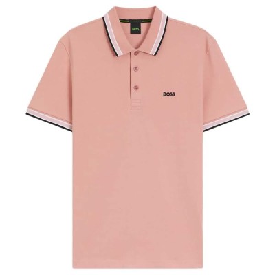 дамски,блузи,с,яка,мъжки,блузи,с,яка,boss,paddy,10241663,green,short,sleeve,polo,pink,(light,pastel,pink)