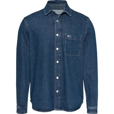 риза,с,дълъг,ръкав,дамски,ризи,мъжки,ризи,tommy,jeans,dm0dm21859,long,sleeve,shirt,blue,(denim,medium)