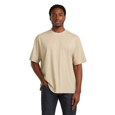 тениска,мъжки,тениски,дамски,тениски,g,star,back,loose,fit,short,sleeve,t,shirt,beige,(cream,gd)