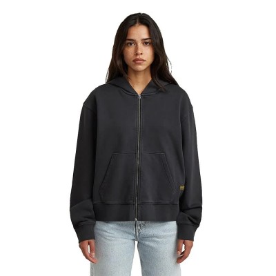 блуза,дамски,блузи,g,star,d28754,d969,full,zip,sweatshirt,black,(dark,black,gd)