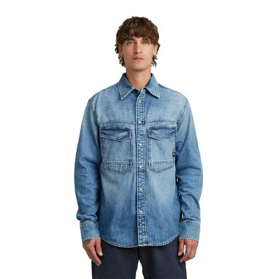 риза,с,дълъг,ръкав,дамски,ризи,мъжки,ризи,g,star,dakota,regular,fit,long,sleeve,shirt,blue,(faded,blue,kyanite)