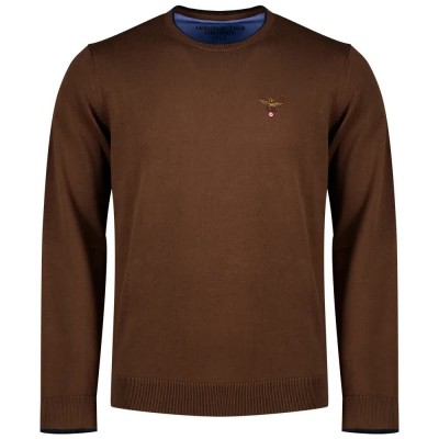 блуза,мъжки,пуловери,дамски,пуловери,aeronautica,militare,261ma1631ul00506,sweater,brown,(chestnut,brown)