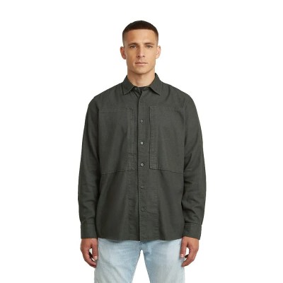 риза,с,дълъг,ръкав,мъжки,ризи,g,star,panelled,pocket,regular,long,sleeve,shirt,grey,(asfalt,gd)