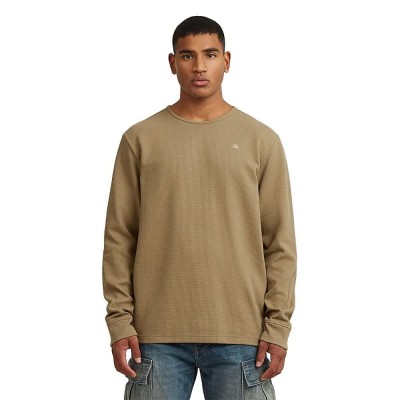 тениска,мъжки,тениски,дамски,тениски,g,star,structured,tweeter,long,sleeve,t,shirt,beige,(safari)