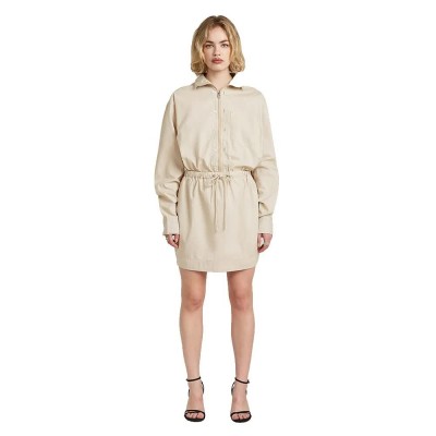 рокля,дамски,поли,и,рокли,g,star,utility,long,sleeve,dress,beige,(dark,brick,gd)