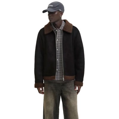 яке,мъжки,якета,дамски,якета,и,палта,jack,&,jones,argos,aviator,jacket,black,(black)