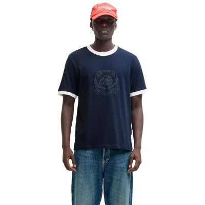 тениска,мъжки,тениски,дамски,тениски,jack,&,jones,argos,ringer,short,sleeve,t,shirt,blue,(sky,captain,cloud,dancer)