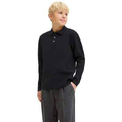 детски,блузи,с,яка,jack,&,jones,blabradfort,knit,long,sleeve,polo,black,(black)