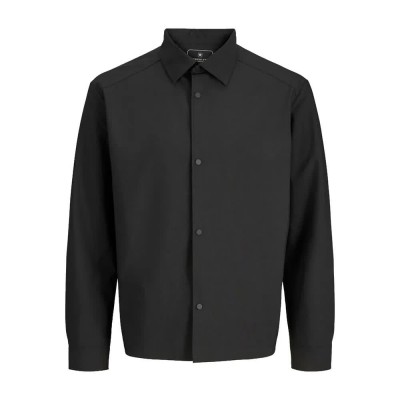 риза,с,дълъг,ръкав,дамски,ризи,мъжки,ризи,jack,&,jones,blachase,tech,long,sleeve,shirt,black,(black)