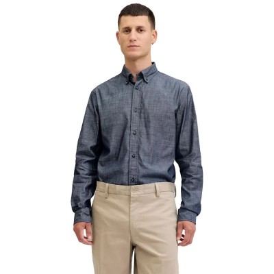 риза,с,дълъг,ръкав,мъжки,ризи,jack,&,jones,blarichard,chambray,long,sleeve,shirt,blue,(blue,denim)