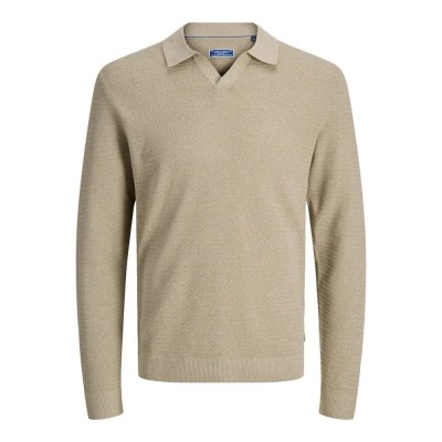 блуза,мъжки,пуловери,jack,&,jones,bluriley,knit,12292036,sweater,beige,(lemon,pepper,twist,lemon)